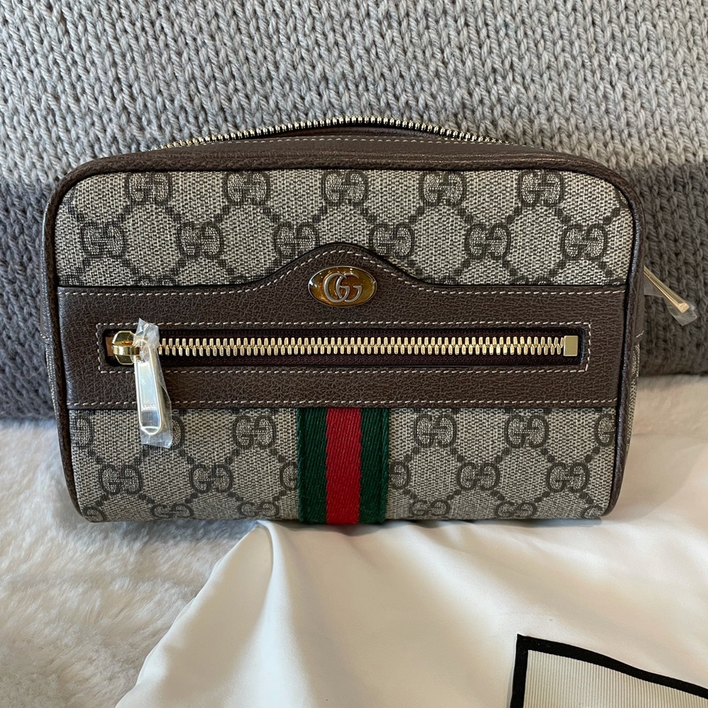 Gucci Ophidia 🆕 GG Supreme Leather Belt Bag NEW